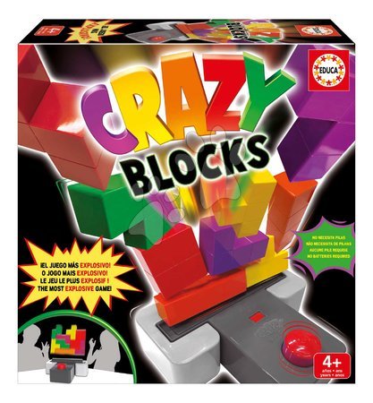 Puzzle a společenské hry | Strana 2 - Společenská hra Skládání kostek Crazy Blocks Educa