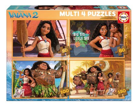 Puzzle und Geselschaftsspiele - Puzzle Multi 4 Moana Educa