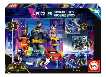 Ab 3 bis 6 Jahren vom Hersteller Educa - Puzzle DC Bathweels Progressive Educa