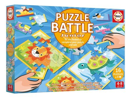 Rompecabezas infantiles de hasta 100 piezas - Puzzle Battle zvieratá Animals Junior Educa - 3