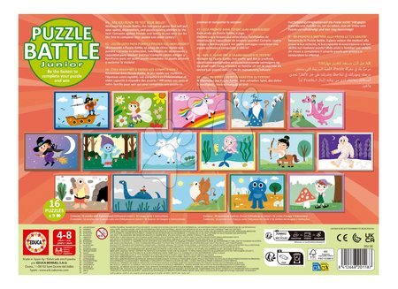 Kids' puzzles up to 100 pieces - Puzzle Battle fantázia Fantasy Junior Educa - 2