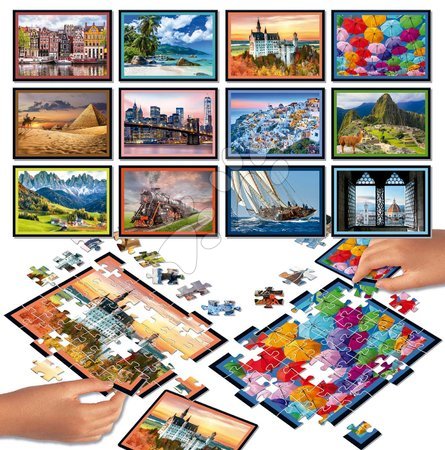 500 darabos puzzle - Puzzle Battle Utazás Travel Educa - 1