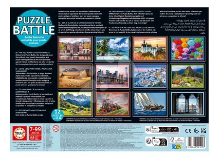 500 darabos puzzle - Puzzle Battle Utazás Travel Educa - 2