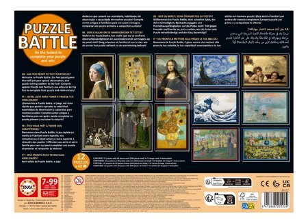 Puzzles 500 pièces - Puzzle Battle Art Educa - 2