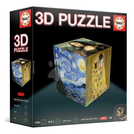 3D puzzles - Puzzle umelecké 3D Cube Art Educa