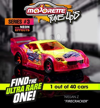 Macchine - Macchinina da collezione con effetto neon Tune Up's 3 Majorette - 4