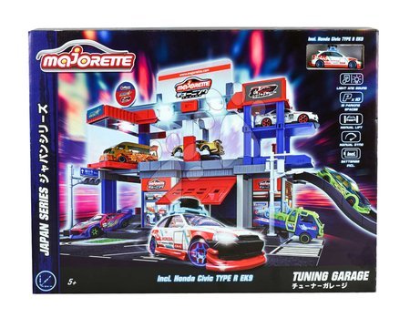 Garage playsets - Garáž tuningová 2 poschodová Japan Series Tuning Garage Majorette - 2