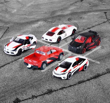 Seturi de mașinuțe - Mașini de curse Toyota Racing 5 Pieces Giftpack Majorette - 7