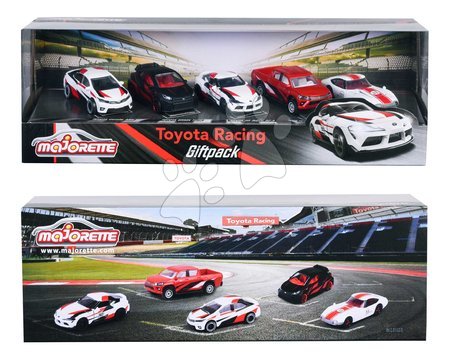 Play vehicle sets - Autíčka pretekárske Toyota Racing 5 Pieces Giftpack Majorette - 4