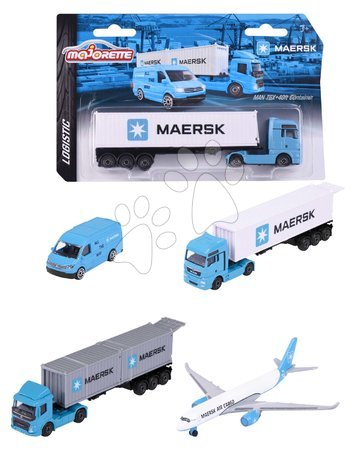 Nákladní auta - Autíčko přepravní MAERSK Transport Vehicles Majorette - 5