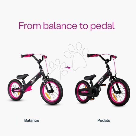 Vélos pour enfants 12 - Bicyclette et draisienne 2 en 1 Xtend Bike Pink smarTrike - 3