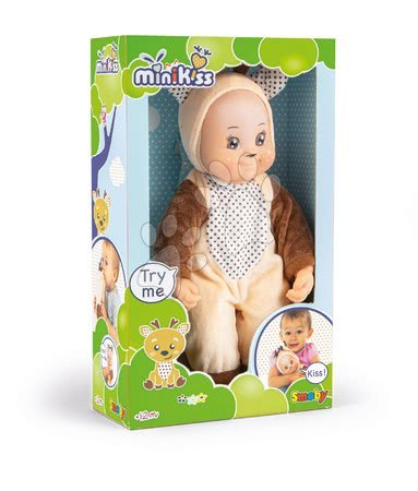 Játékbabák 9 hónapos kortól - Játékbaba Őzike jelmezben Animal Doll Minikiss Smoby - 4