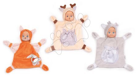 Hračky pre najmenších - Sada 3 zvieratiek na maznanie Animal Doll MiniKiss Smoby