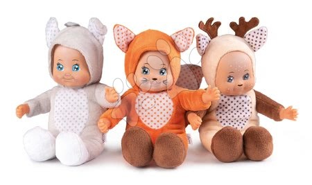 Poupées à partir de 9 mois - Ensemble de 3 poupées en costumes Mini Animal Doll MiniKiss Smoby