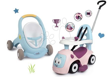 Set per i più piccoli - Set girello e passeggino con freno Croc Baby Walker Minikiss 3in1 Smoby  - 5