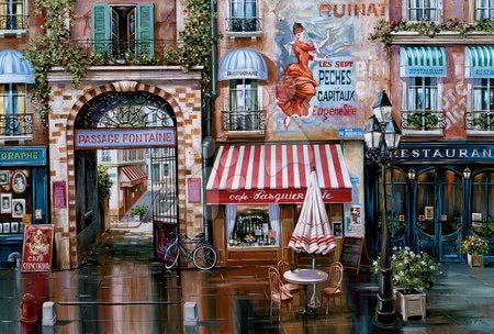 Puzzle 500-dijelne - EDUCA 12003 Puzzle Genuine  Passage Fontaine, Mark St. John, 500 ks, 48*34 cm + Fix Puzzle lepidlo - 1