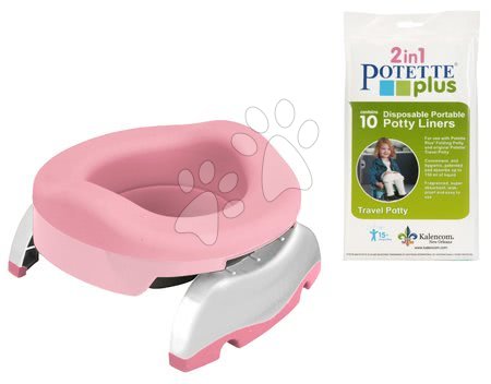 Potties and potty training seats - Set travel potty/reduction for toilet Potette Plus 2in1 by Kalencom - 26