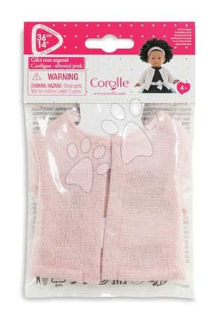 Játékbaba ruhák - Szvetter Cardigan Silvered Pink Ma Corolle - 4