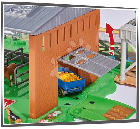 Garáže  - Stavebnice velká farma Creatix Big Farm Majorette - 4