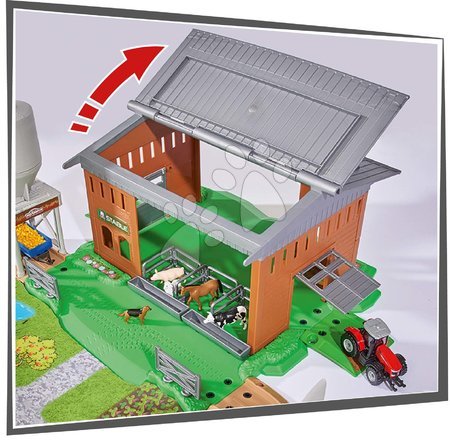 Garáže  - Stavebnice velká farma Creatix Big Farm Majorette - 1