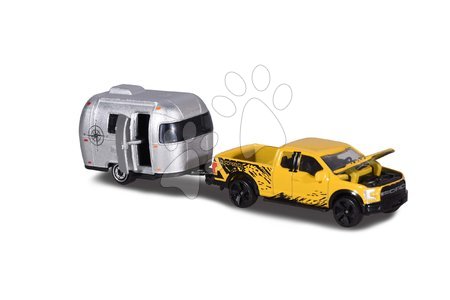 Spielzeugautos - Ein Spielzeugauto mit Anhänger City Trailer Majorette - 6