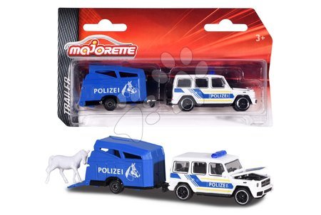 Spielzeugautos - Ein Spielzeugauto mit Anhänger City Trailer Majorette - 11