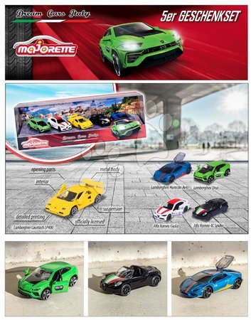 Spielzeugautos - Spielzeugautos Dream Cars Italy Giftpack Majorette - 7