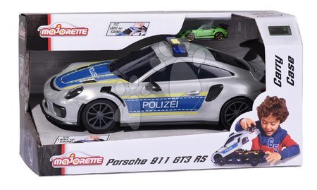 Autíčka - Autíčko policajné s boxom na autíčka Porsche 911 GT3 RS Polizei Carry Case Majorette - 13