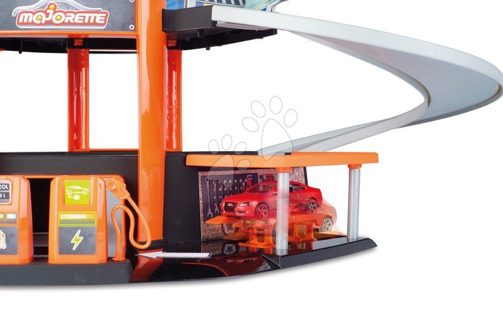 Garage playsets - Garáž 3 poschodová s výťahom Garage Motor City Plus Majorette - 3