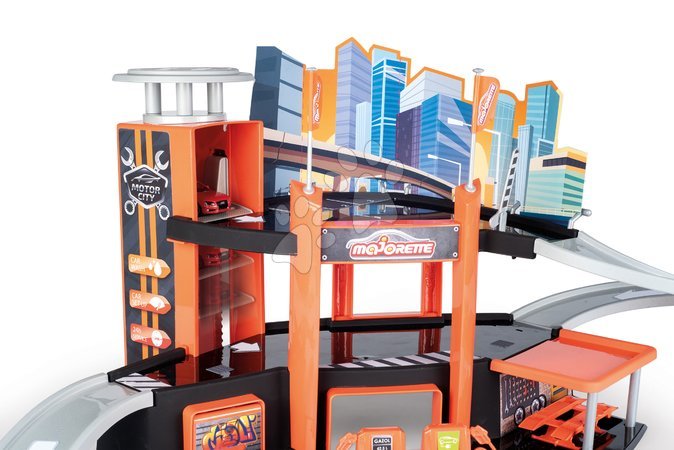 Garage playsets - Garáž 3 poschodová s výťahom Garage Motor City Plus Majorette - 5