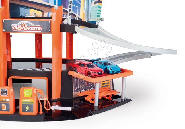 Garage playsets - Garáž 3 poschodová s výťahom Garage Motor City Plus Majorette - 7