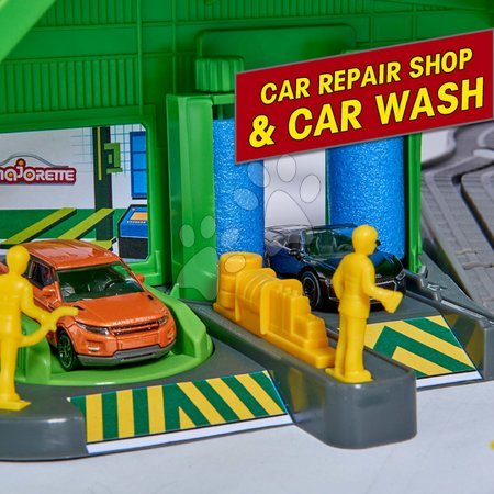 Garázsok - Építőjáték 7 szintes garázs 2 motoros lifttel Super City Garage Majorette - 14