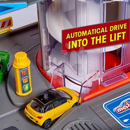 Garázsok - Építőjáték 7 szintes garázs 2 motoros lifttel Super City Garage Majorette - 27