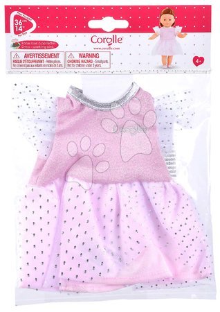 Kleidung für Puppen - Die Kleidung Dress Sparkling Pink Ma Corolle - 4