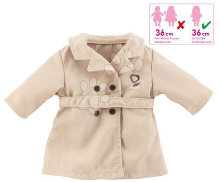 Kleidung für Puppen - Die Kleidung Trench Coat Beige Ma Corolle - 4