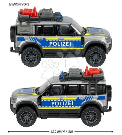 Játékautók  - Rendőrautó Land Rover Police Majorette - 5