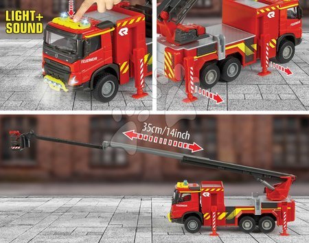 Samochody ciężarowe - Wóz strażacki Volvo Truck Fire Engine Majorette - 2