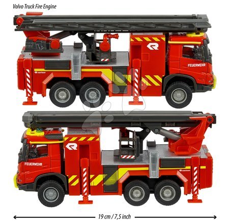 Samochody ciężarowe - Wóz strażacki Volvo Truck Fire Engine Majorette - 3