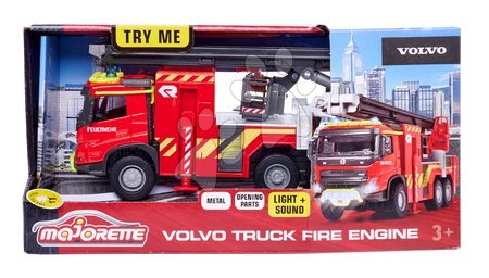 Samochody ciężarowe - Wóz strażacki Volvo Truck Fire Engine Majorette - 14