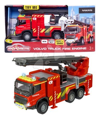 Samochody ciężarowe - Wóz strażacki Volvo Truck Fire Engine Majorette - 15