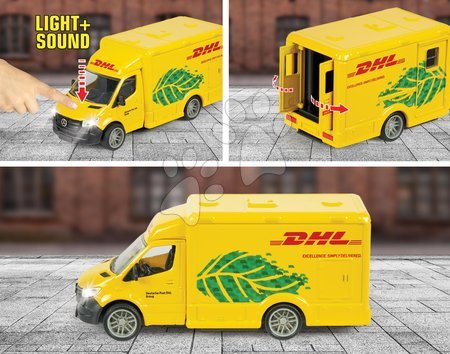 Spielzeugautos - Transporter-Spielzeugauto Mercedes-Benz Sprinter DHL Majorette - 2