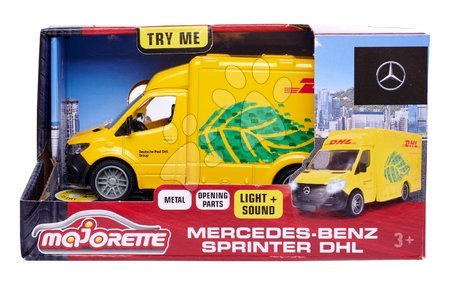 Spielzeugautos - Transporter-Spielzeugauto Mercedes-Benz Sprinter DHL Majorette - 6