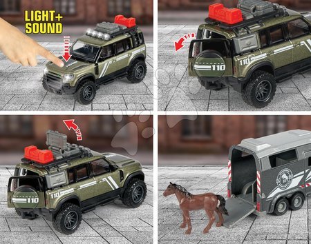 Cochecitos - Land Rover Horse Carrier Majorette - Vehículo todoterreno con remolque para caballo - 4