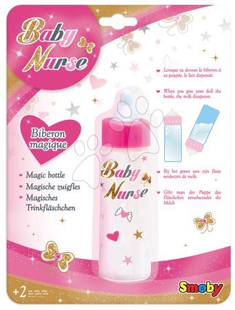 Accesorii pentru păpuși - Biberon pentru păpuşă Baby Nurse Ediţie aurie Smoby - 1