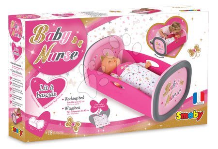 Doll cradles and beds - Baby Nurse Gold edition Smoby Cradle for 42 cm Long Doll - 3