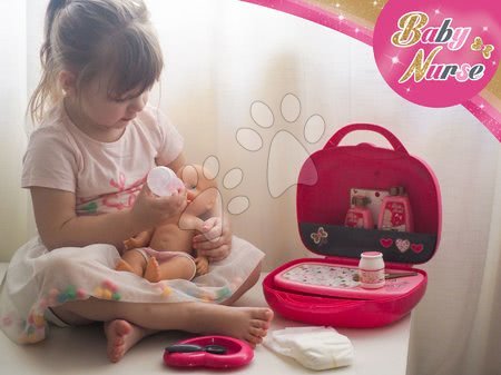 Doplňky pro panenky - Přebalovací set Baby Nurse Zlatá edice Smoby - 3