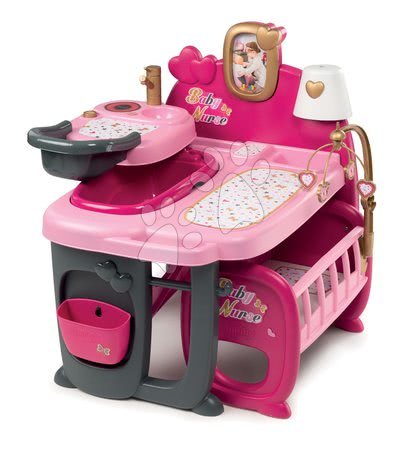 Domčeky pre bábiky - Domček pre bábiku Baby Nurse Doll's Play Center Smoby - 10