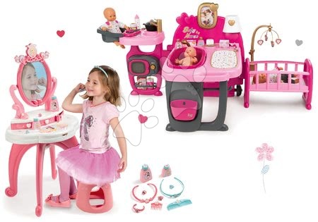 Pečovatelské centrum pro panenky - Set domeček pro panenku Violette Baby Nurse Large Doll's Play Center Smoby - 25