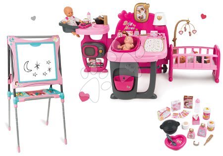 Pečovatelské centrum pro panenky - Set domeček pro panenku Violette Baby Nurse Large Doll's Play Center Smoby - 29