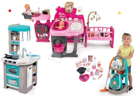 Pečovatelské centrum pro panenky - Set domeček pro panenku Violette Baby Nurse Large Doll's Play Center Smoby - 52